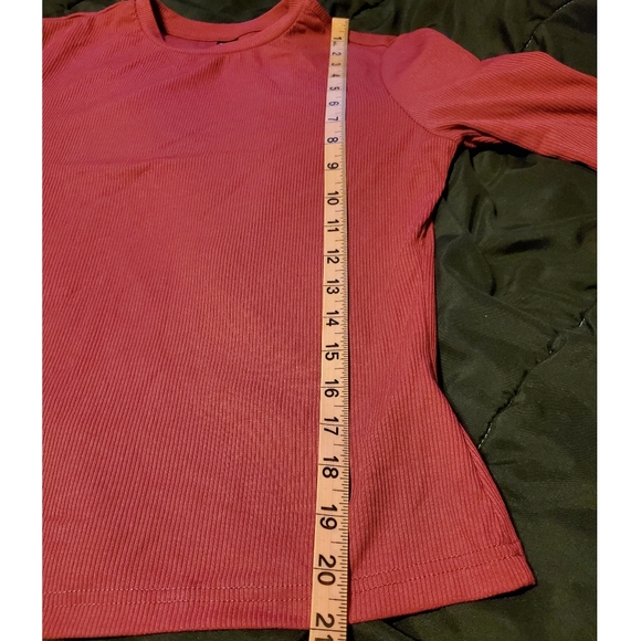 (NWOT) SHEIN Essnce Solid Form Fitted Long Sleeve Shirt - Picture 10 of 10